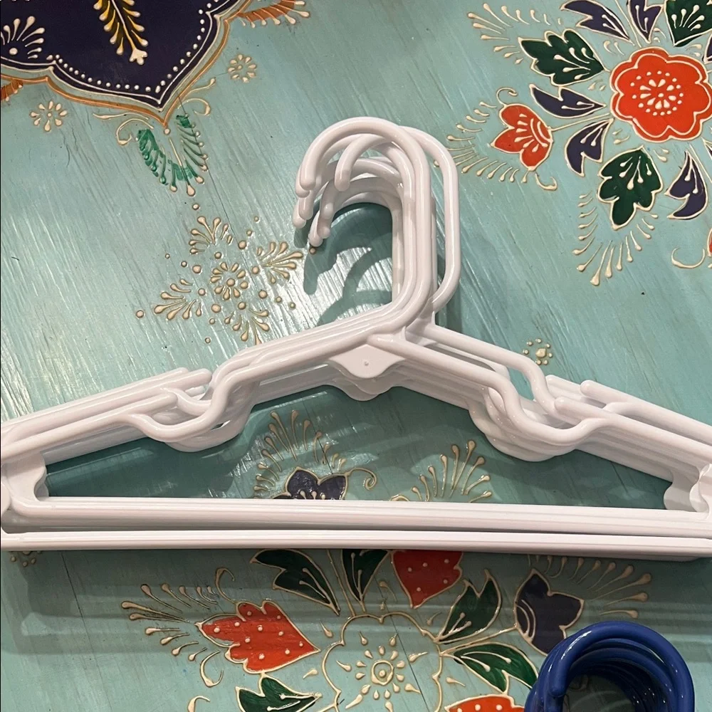 Set of Colorful Plastic Hangers